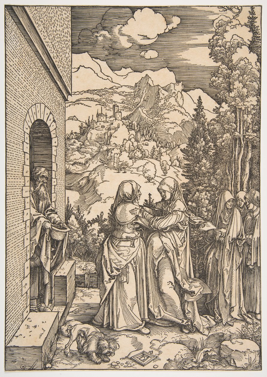 The Visitation, from "The Life of The Virgin" by Albrecht Dürer