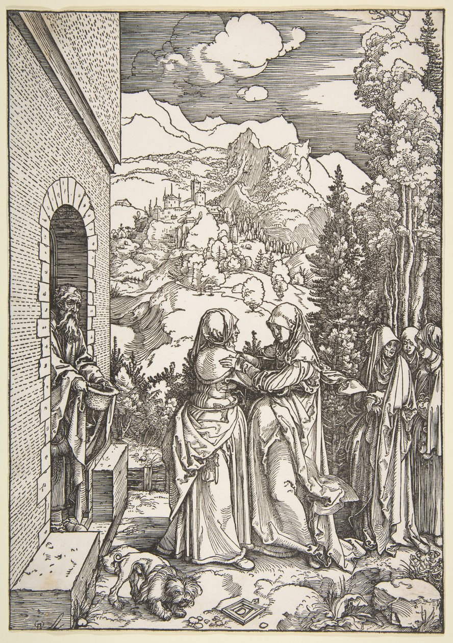 The Visitation, from "The Life of the Virgin" by Albrecht Dürer