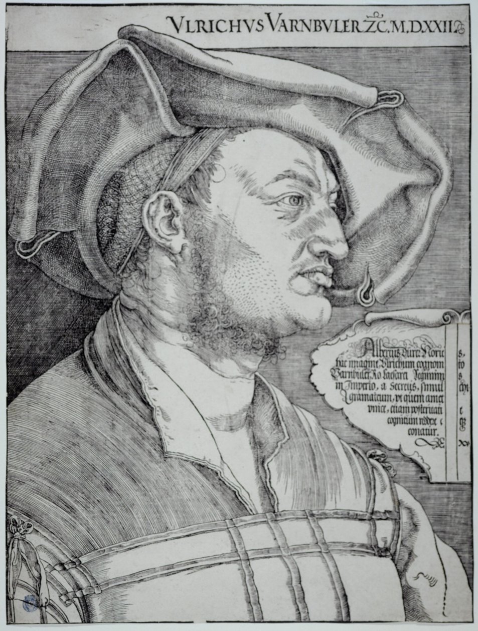 Ulrich Varnbüler (Bartsch 155) by Albrecht Dürer