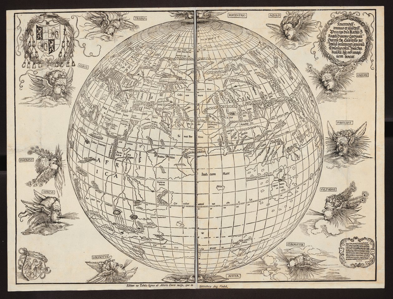 World Map by Johannes Stabius by Albrecht Dürer