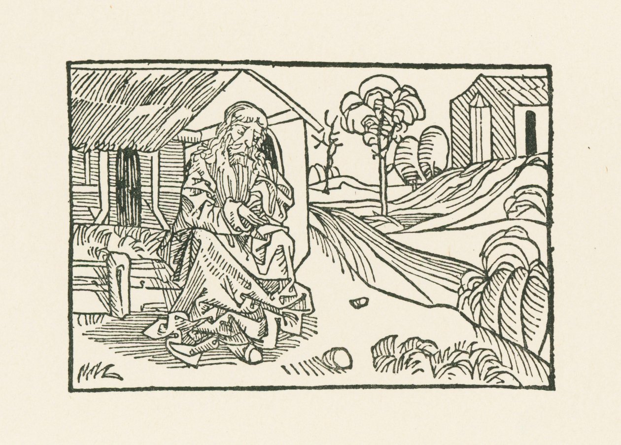 Brother Claus in Front of the Hut by Albrecht Dürer or Duerer
