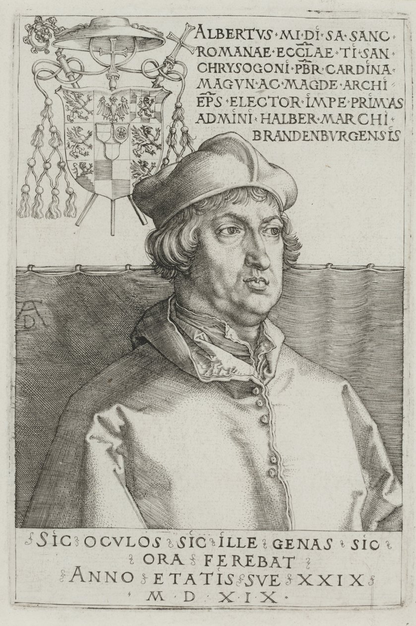 Cardinal Albrecht of Brandenburg by Albrecht Dürer