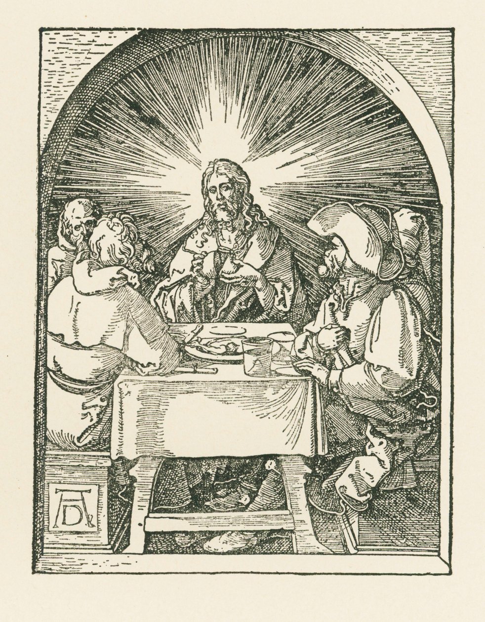 Christ and the Disciples at Emmaus by Albrecht Dürer or Duerer