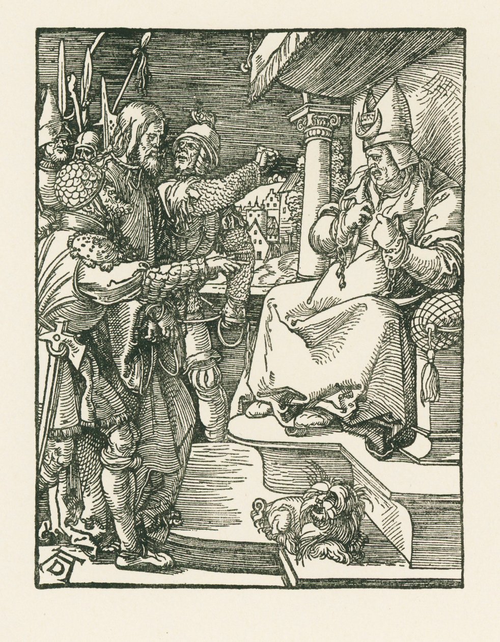 Christ Before Caiaphas by Albrecht Dürer or Duerer