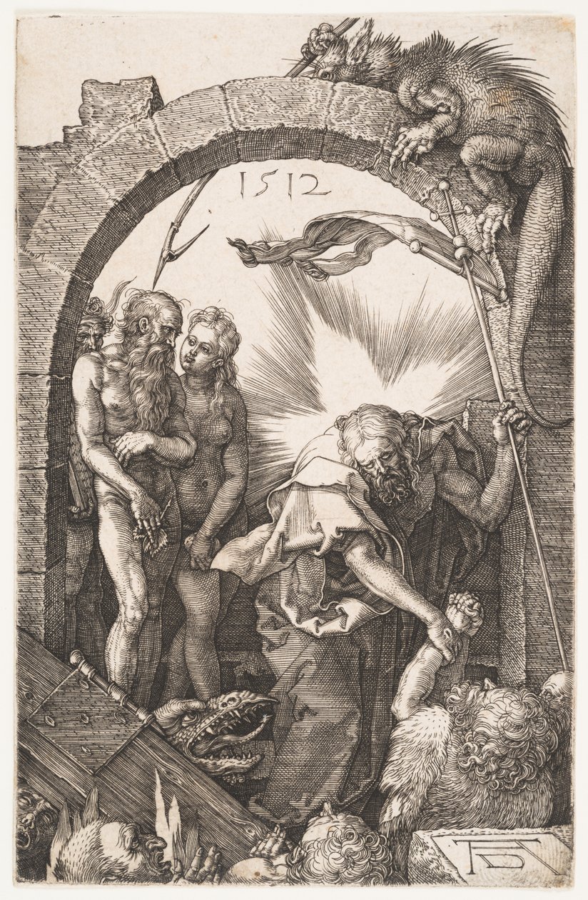 Christ in Limbo from Engraved Passion by Albrecht Dürer or Duerer