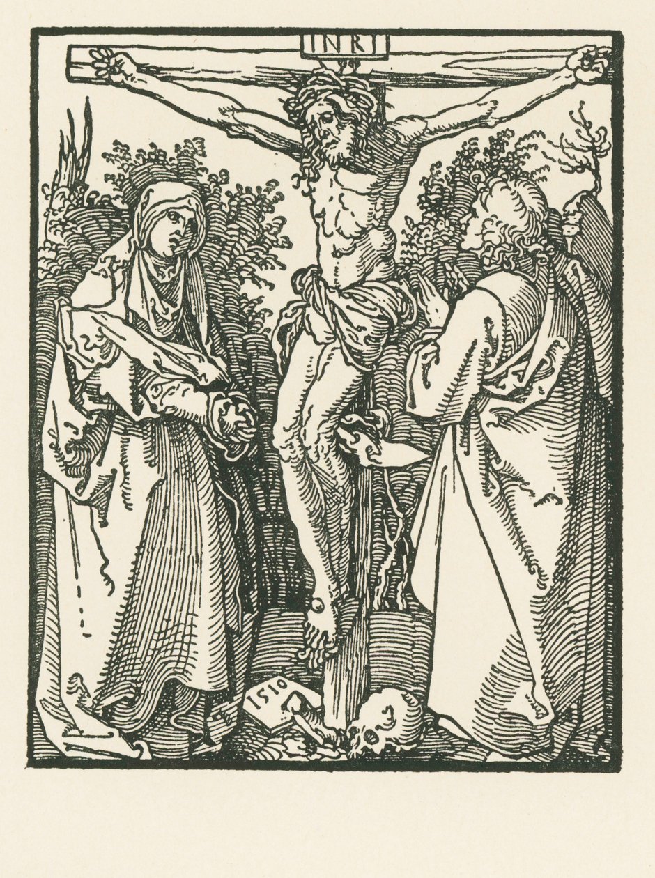 Christ on the Cross with Virgin Mary and Saint John by Albrecht Dürer or Duerer