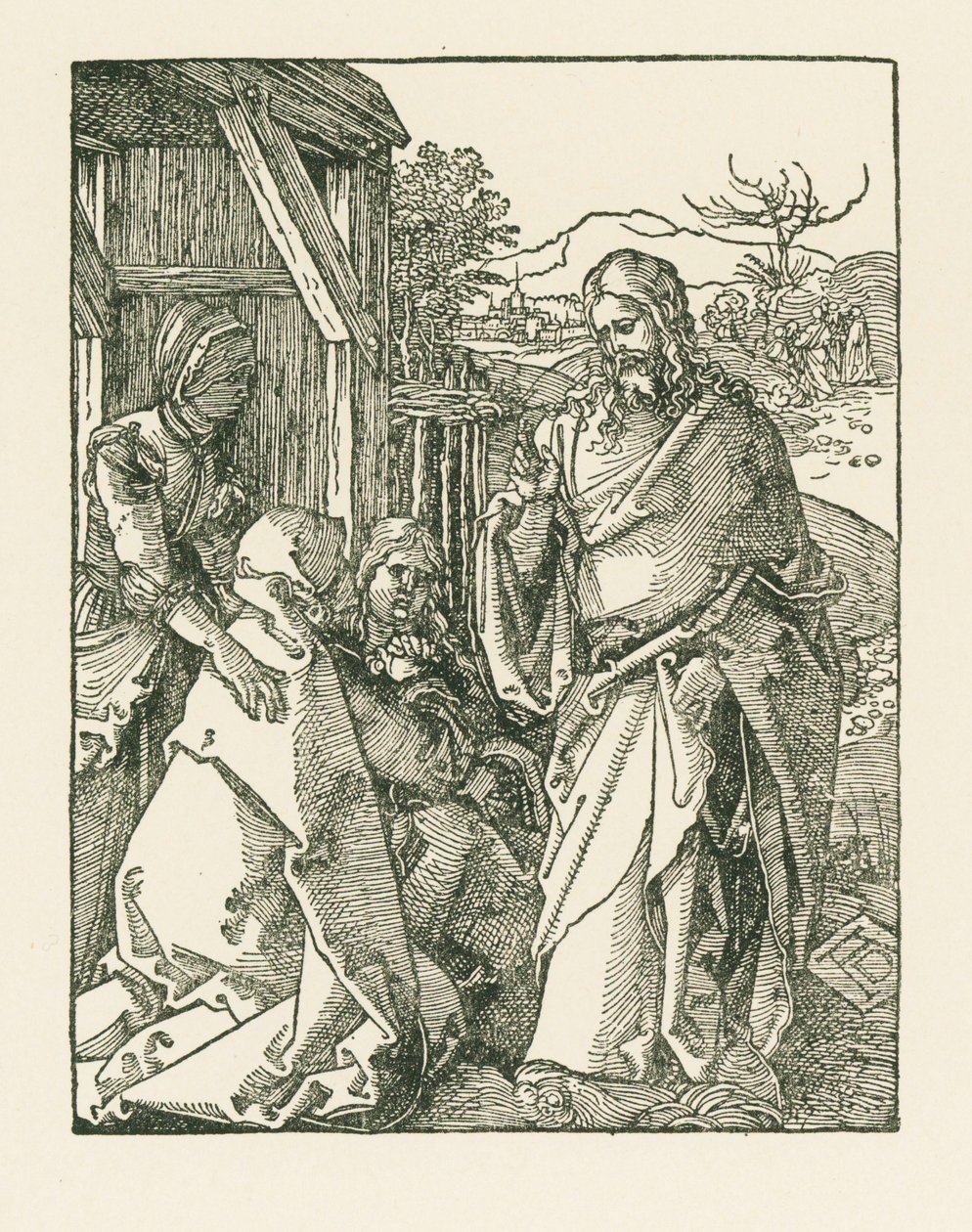 Christ Taking Leave of His Mother by Albrecht Dürer or Duerer