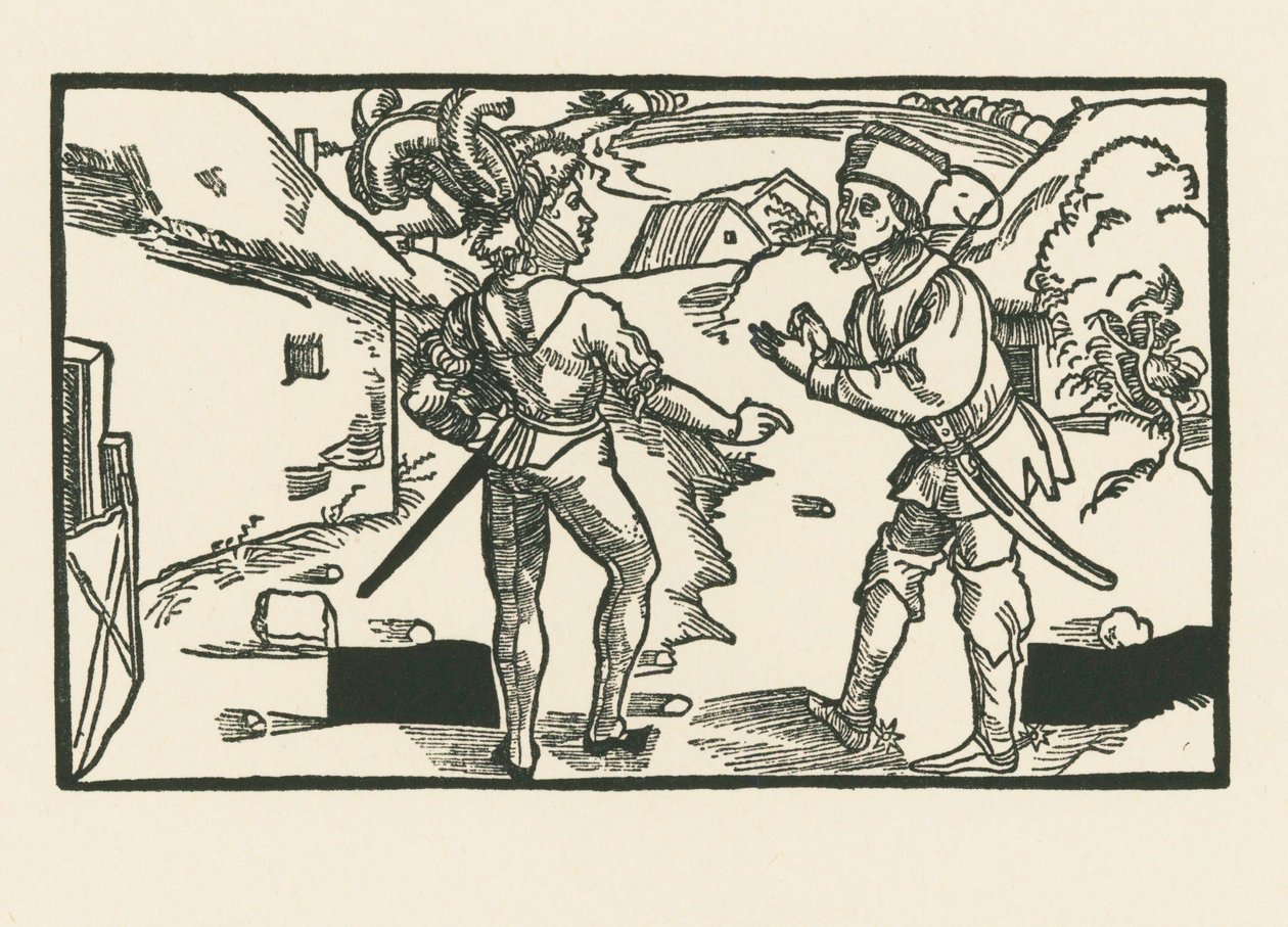 Clinia and Syrus by Albrecht Dürer or Duerer