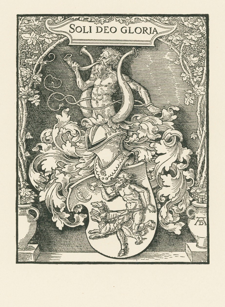 Coat of Arms of Johann Tscherte by Albrecht Dürer or Duerer