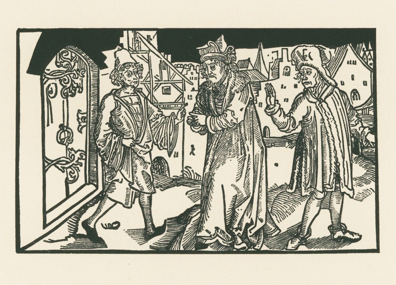 Davus, Simo, and Chremes by Albrecht Dürer or Duerer