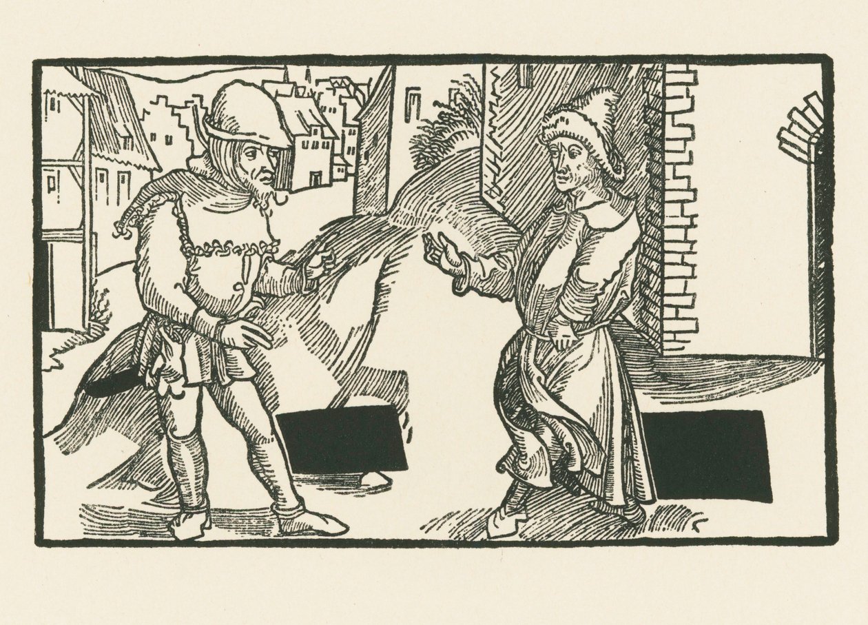 Demea and Micio by Albrecht Dürer or Duerer