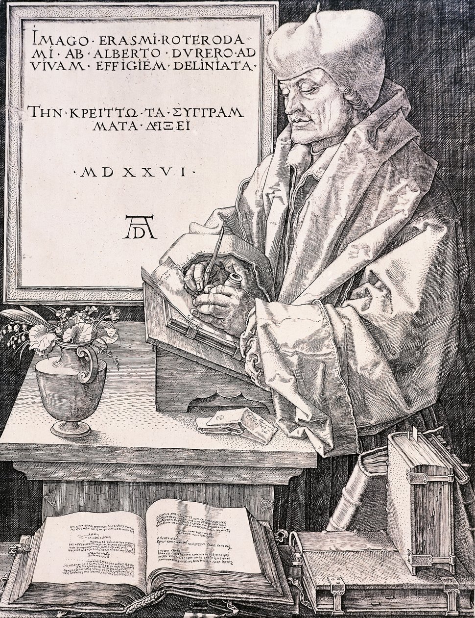 Erasmus of Rotterdam by Albrecht Dürer