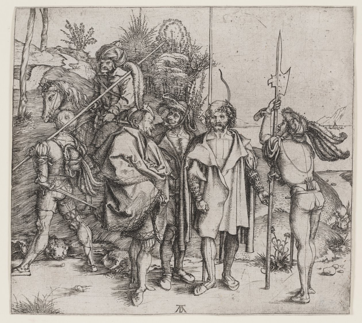 Five Soldiers and a Turk on Horseback by Albrecht Dürer