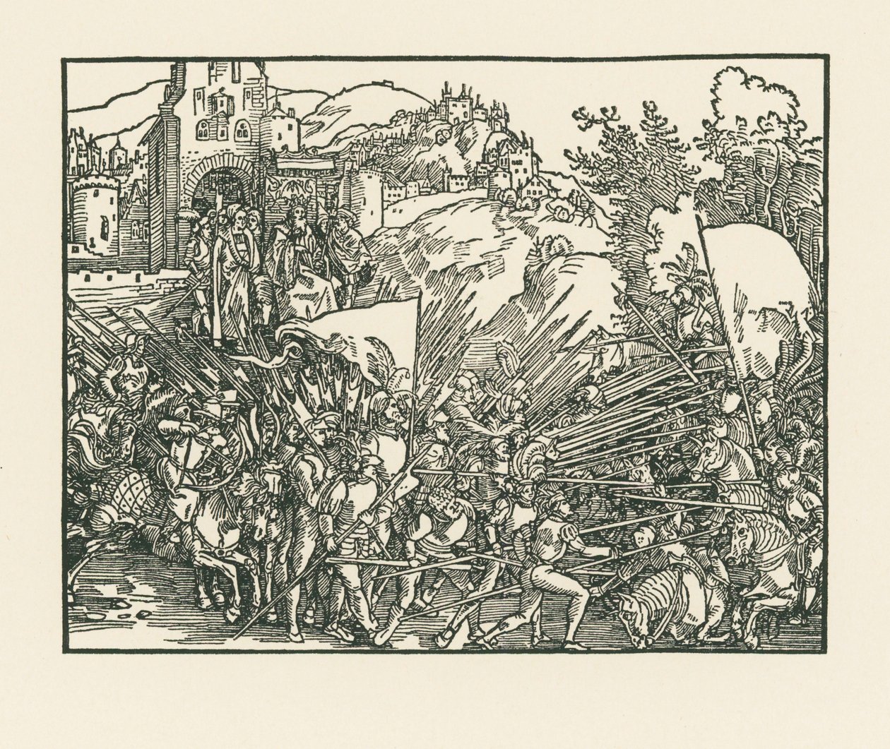 Holofernes Fighting the Jews by Albrecht Dürer or Duerer