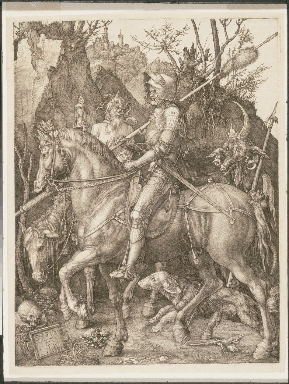 Knight, Death and the Devil by Albrecht Dürer or Duerer