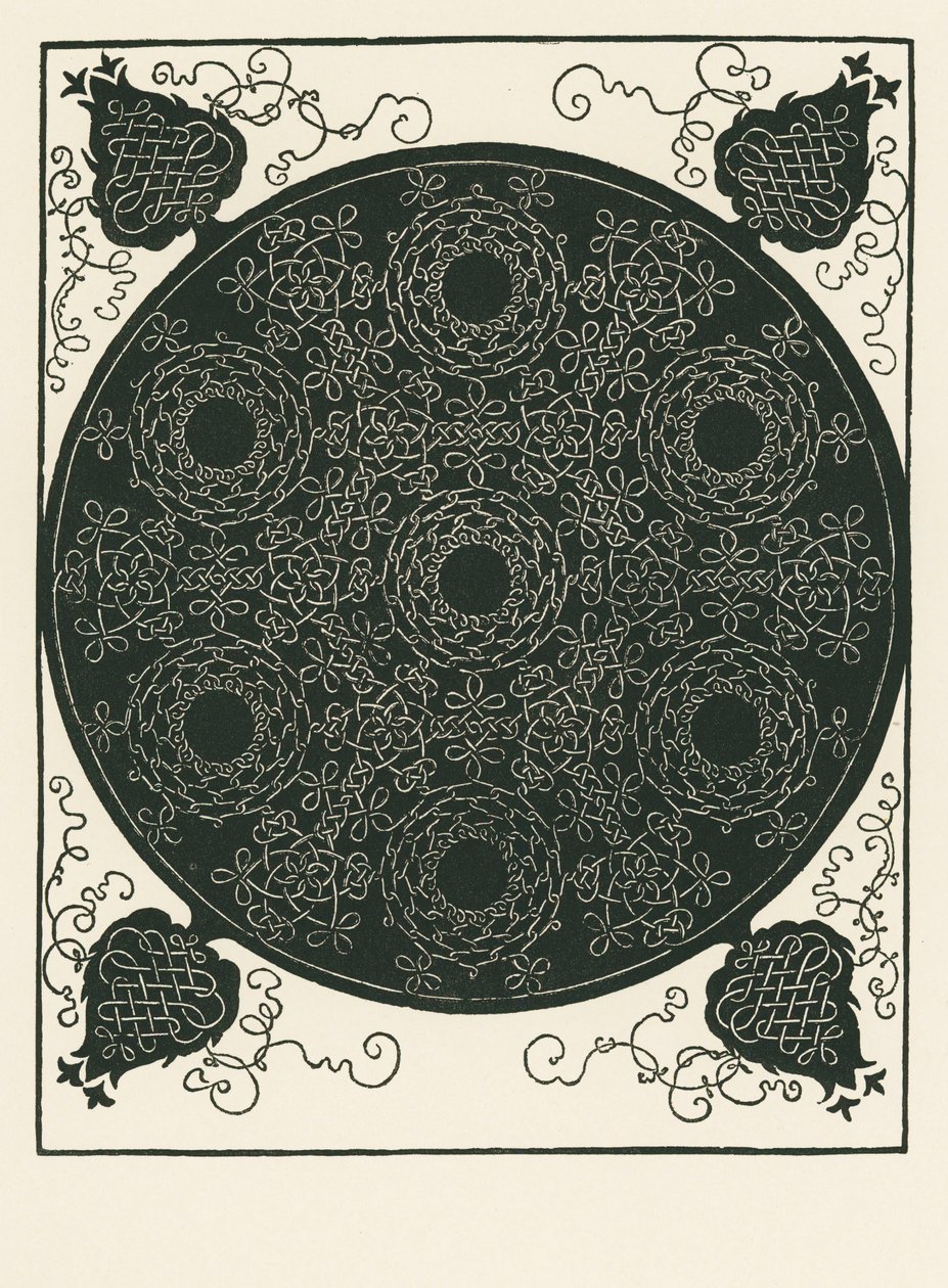 Knot with Small Black Circle in the Centre Repeated Six Times by Albrecht Dürer or Duerer
