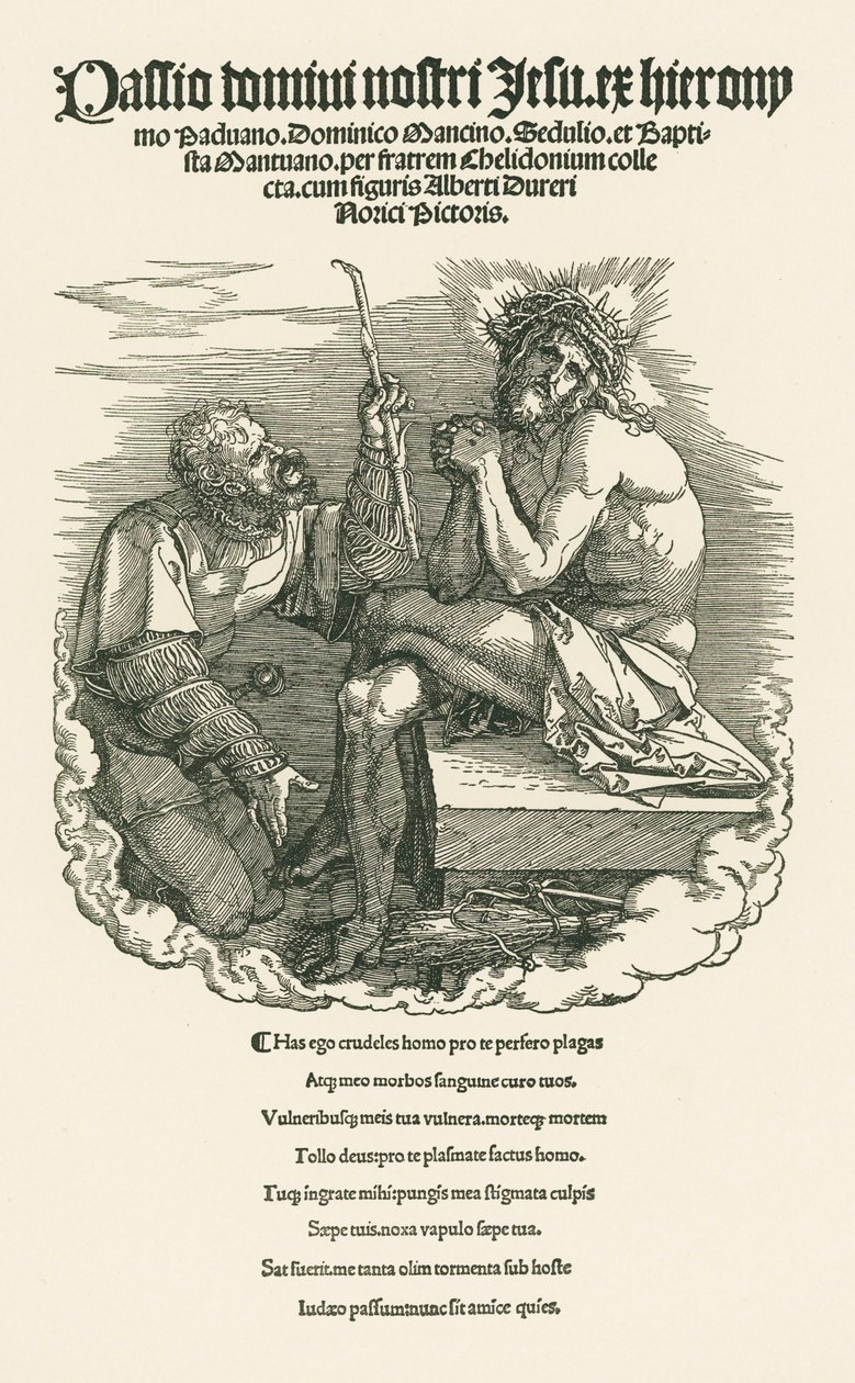 Man of Sorrows Mocked by a Soldier by Albrecht Dürer or Duerer