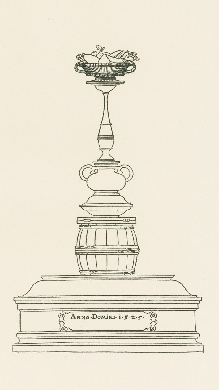 Monumental Column for a Drunkard by Albrecht Dürer or Duerer