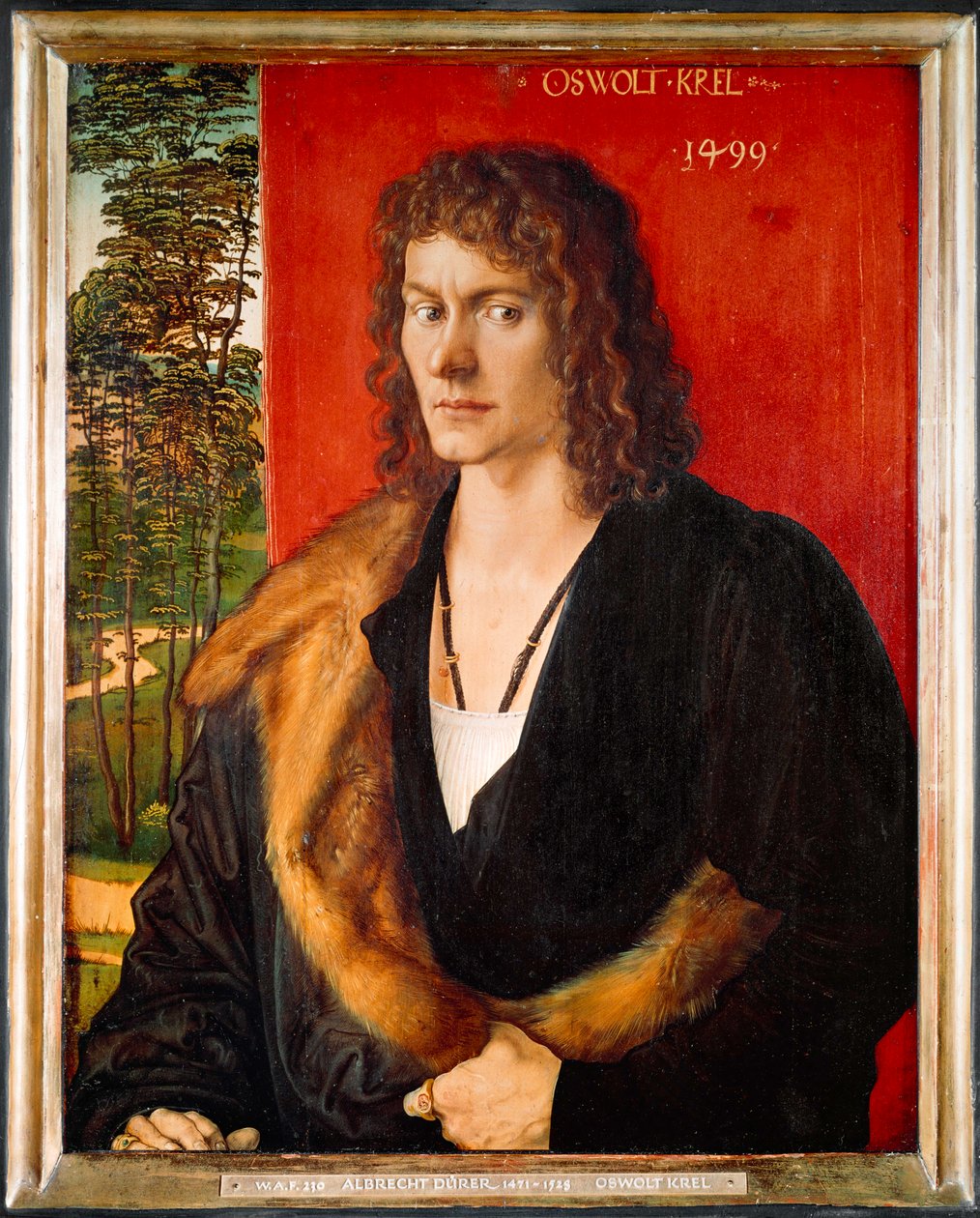 Portrait of Oswolt Krel by Albrecht Dürer or Duerer