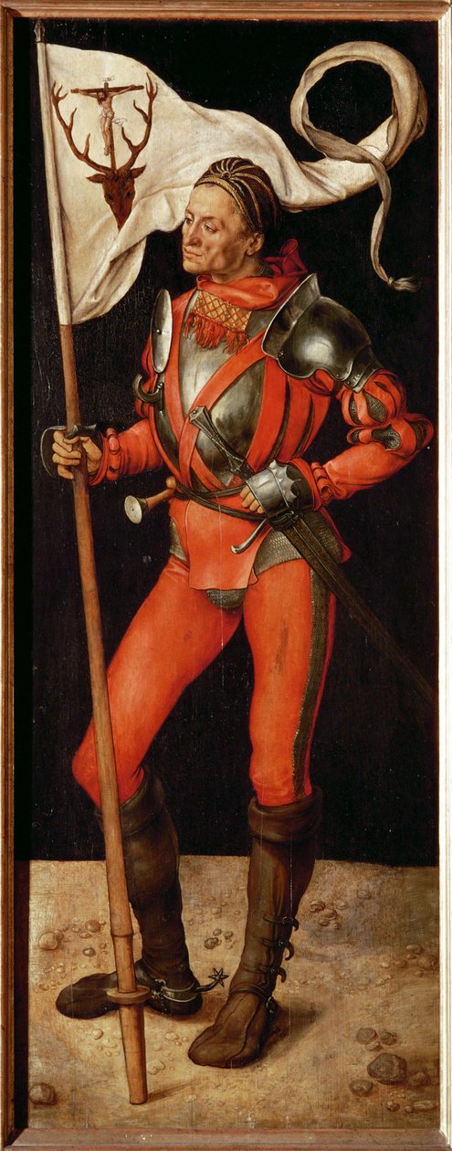 Right Wing of the Paumgartner-Altar: St. Eustace by Albrecht Dürer or Duerer