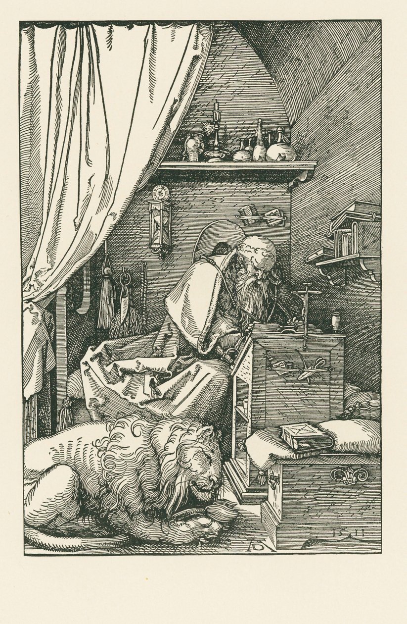 Saint Jerome in His Cell by Albrecht Dürer or Duerer