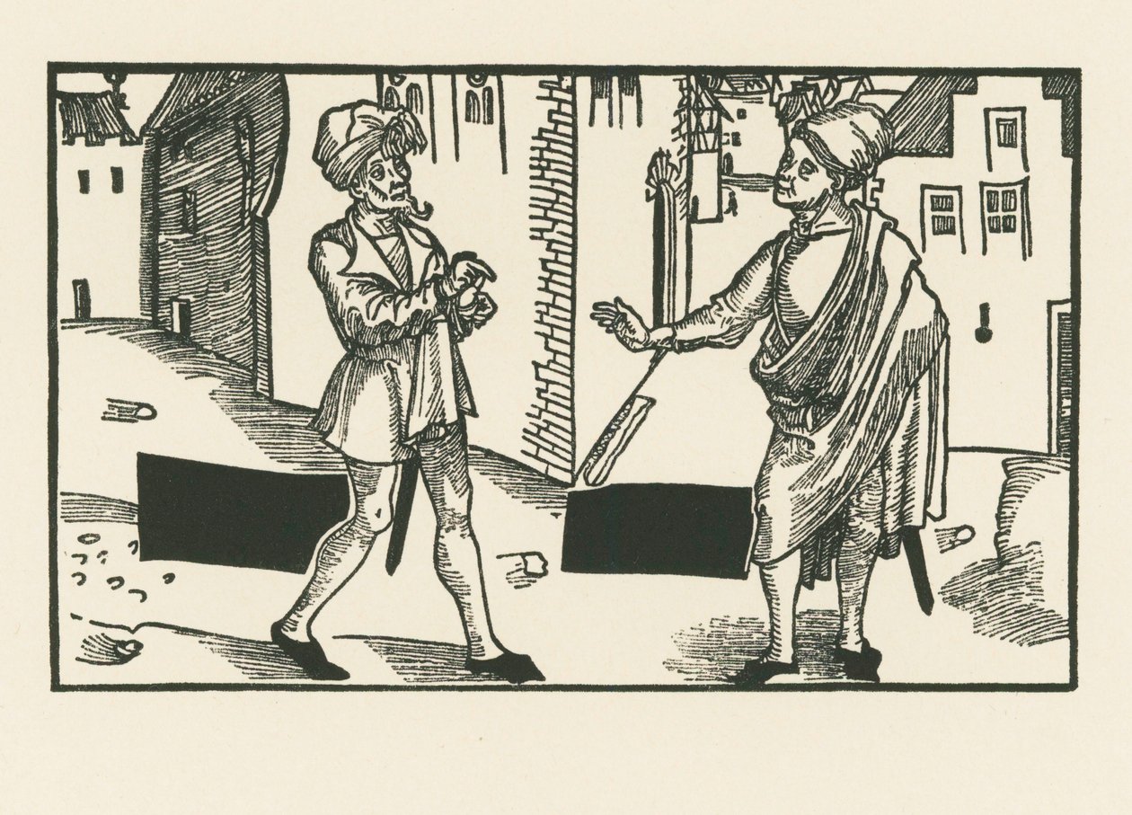 Sannio and Syrus by Albrecht Dürer or Duerer