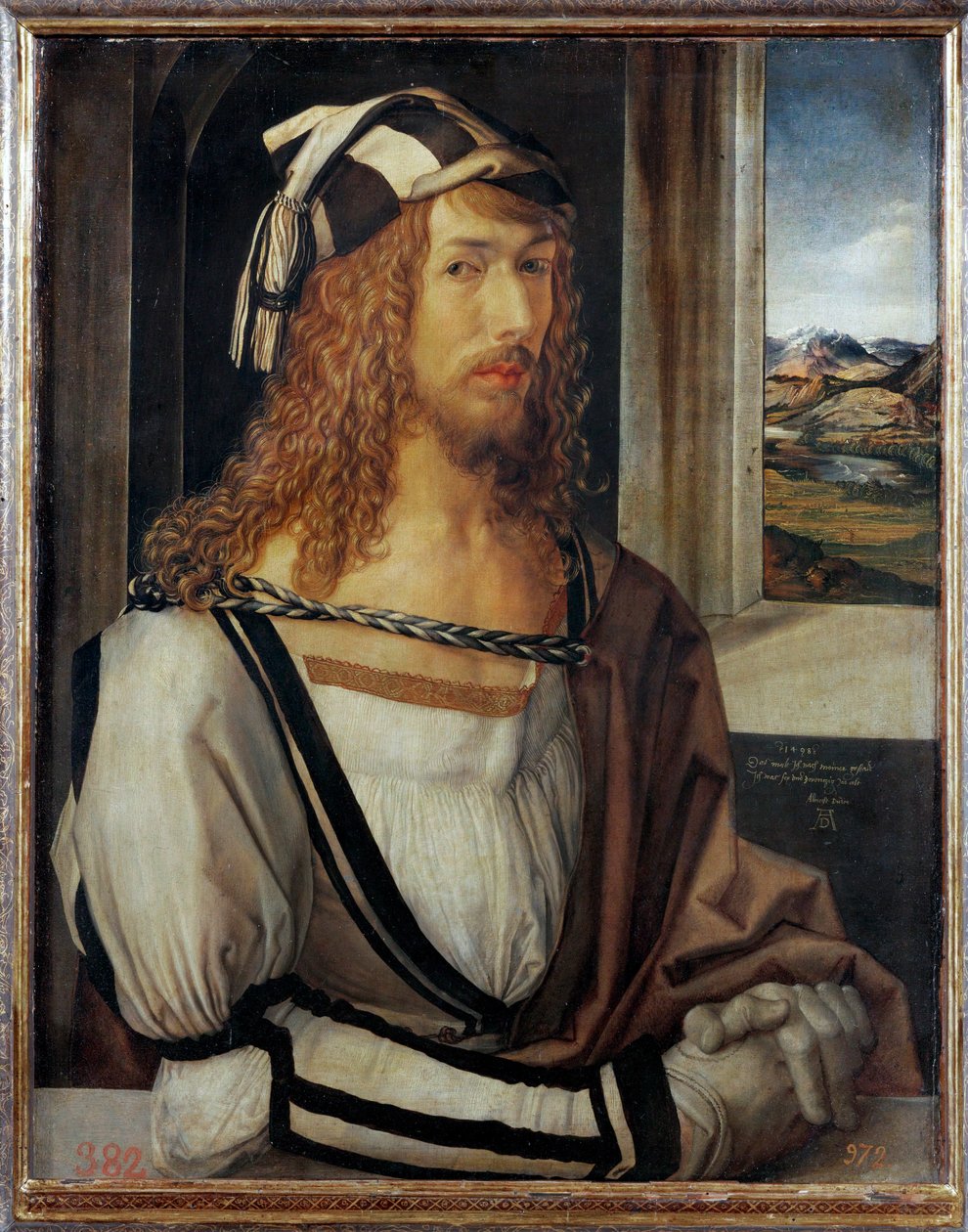 Self-Portrait, Inscribed "1498" by Albrecht Dürer or Duerer