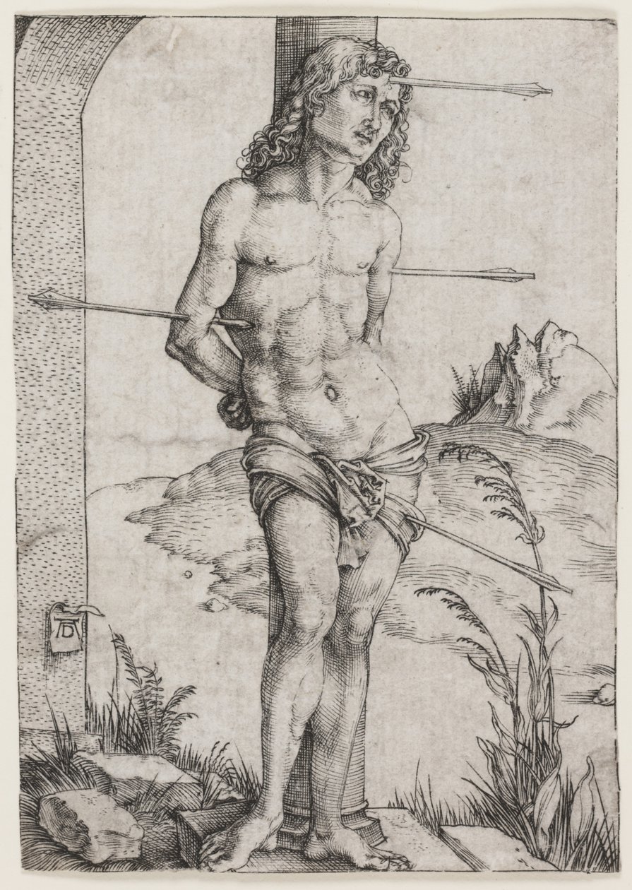 St. Sebastian at the Column by Albrecht Dürer