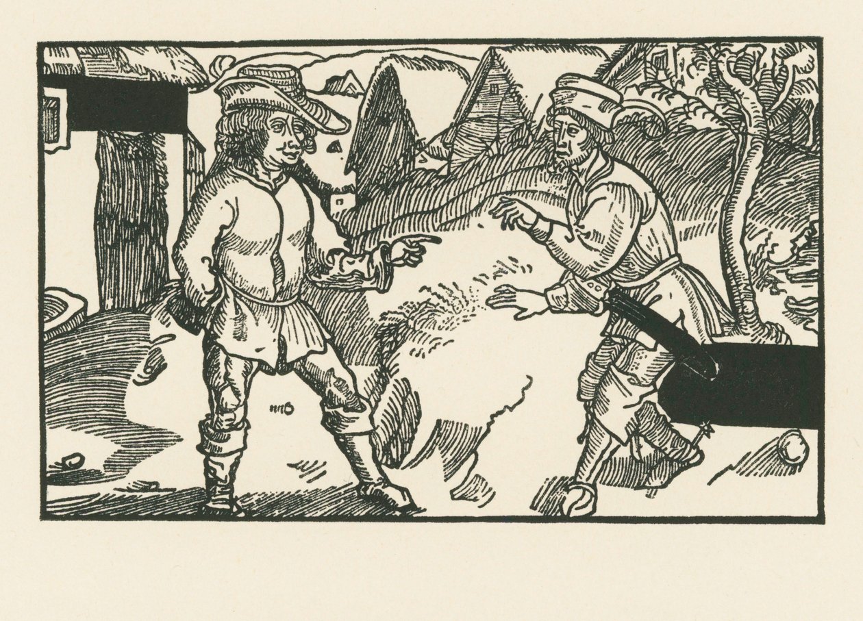 Syrus and Chremes by Albrecht Dürer or Duerer