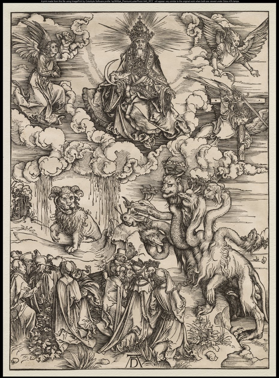 The Apocalypse: The Beast with Two Horns Like a Lamb by Albrecht Dürer