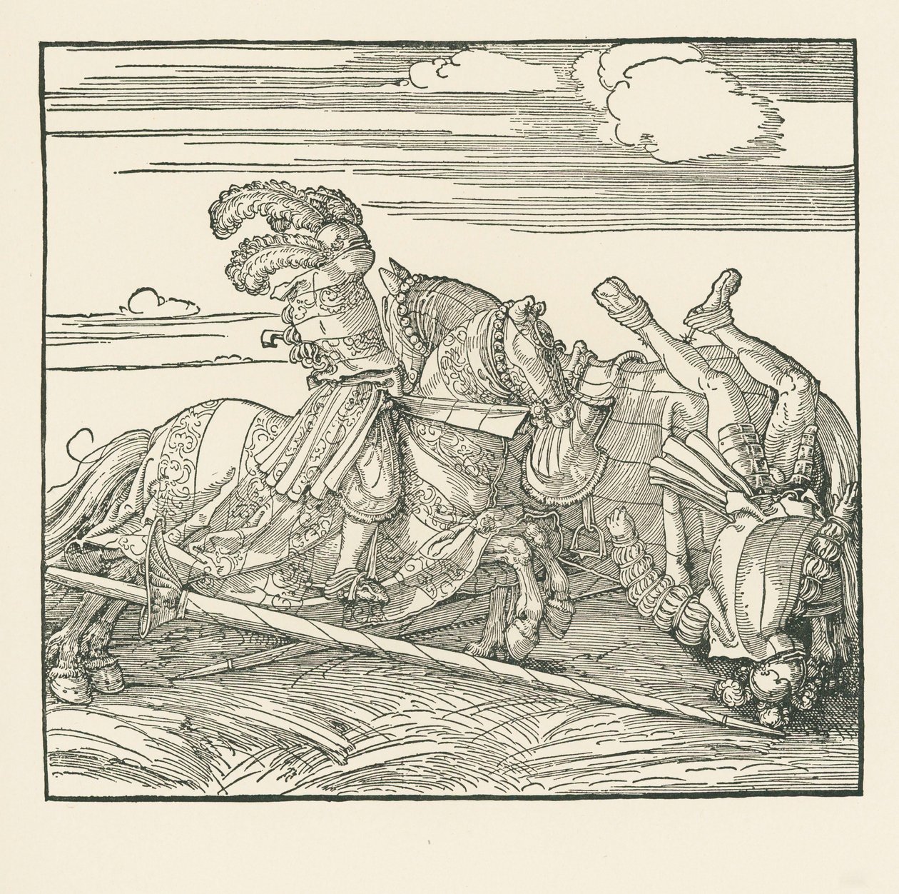 The German Tournament by Albrecht Dürer or Duerer