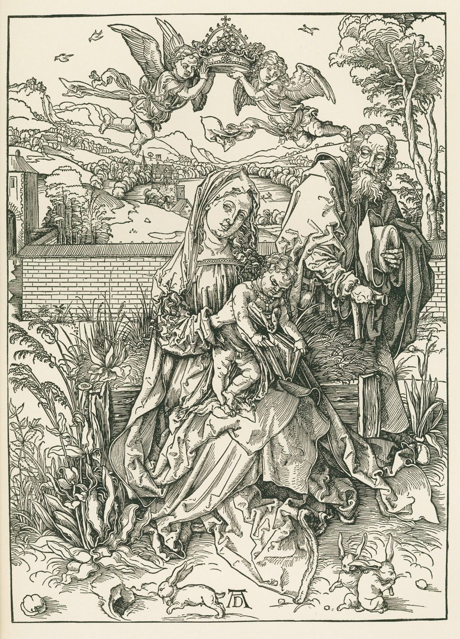 The Holy Family with Three Hares by Albrecht Dürer or Duerer