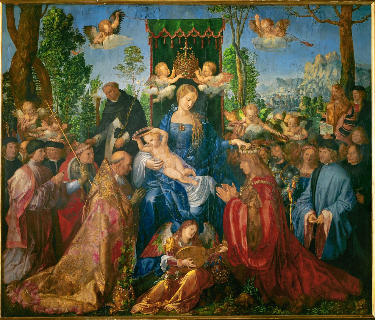 The Feast of the Rose Garland by Albrecht Dürer or Duerer