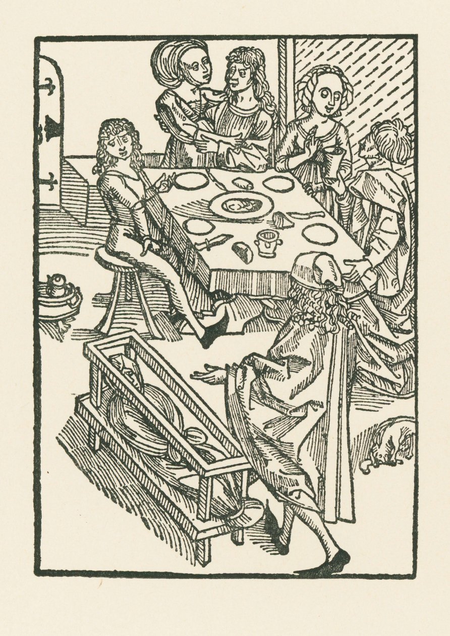The joys of the world and the warning of death by Albrecht Dürer or Duerer