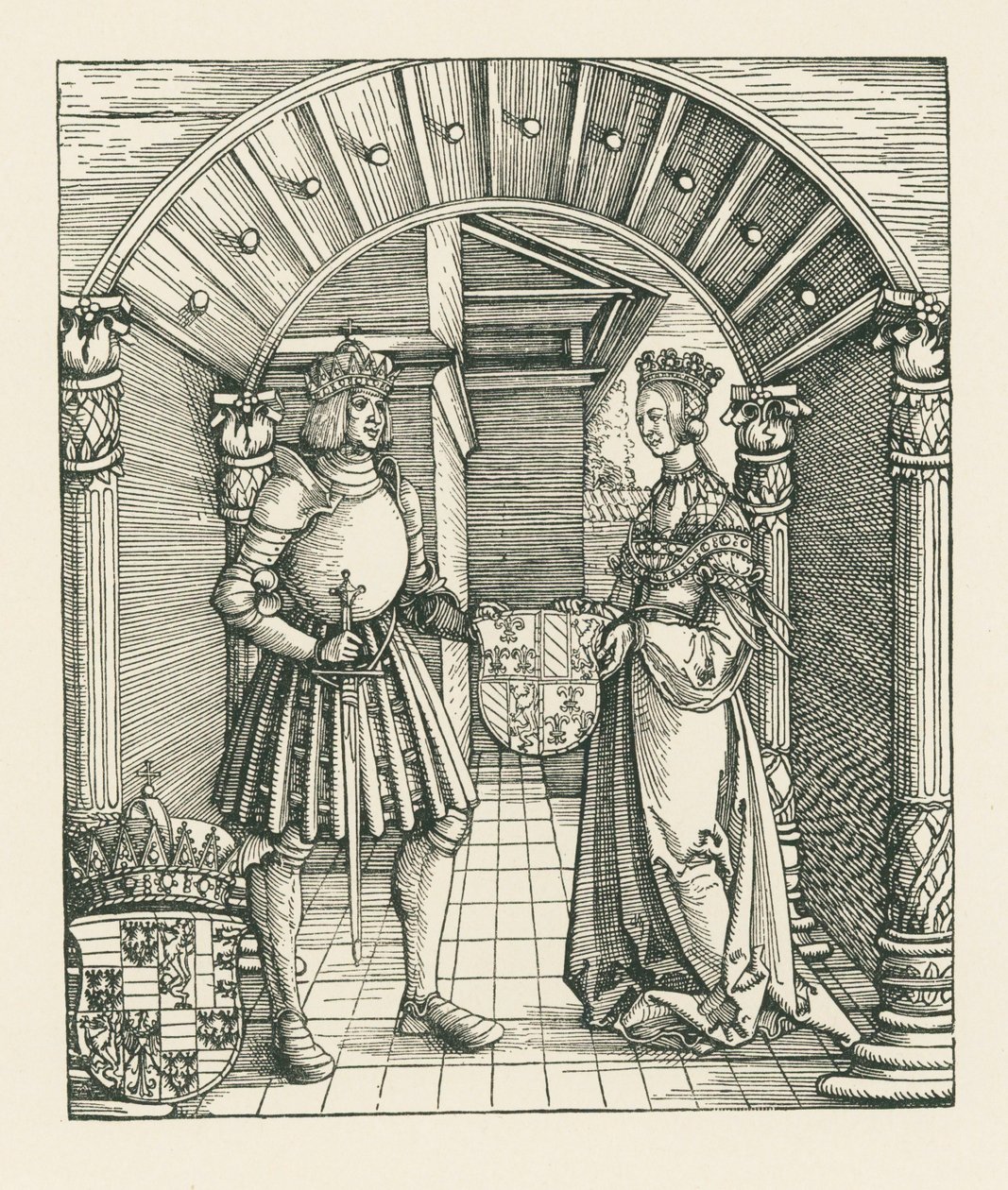 Triumphal Arch for Emperor Maximilian I by Albrecht Dürer or Duerer