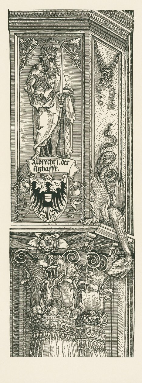 Triumphal Arch for Emperor Maximilian I by Albrecht Dürer or Duerer