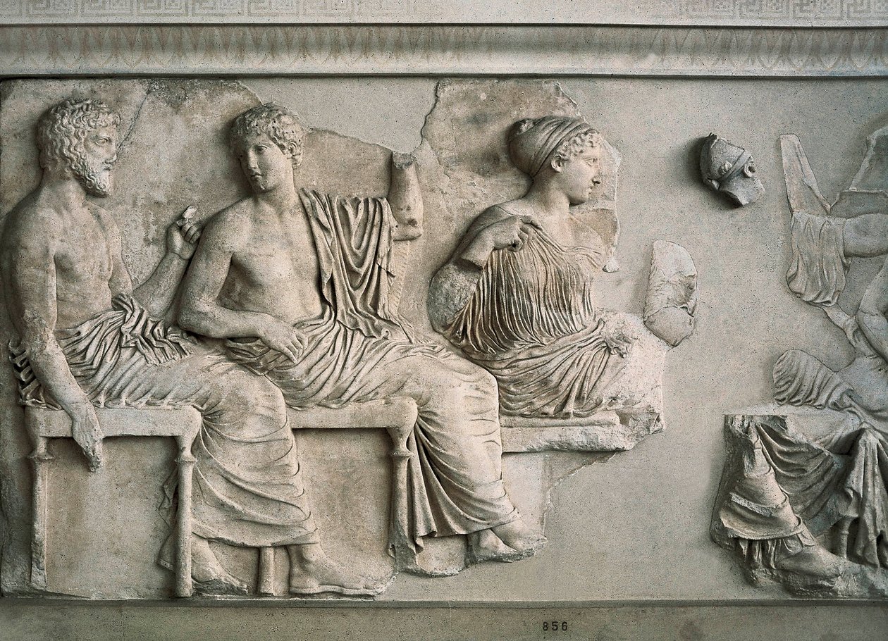 Poseidon, Apollo, Artemis and Aphrodite represented on the east frieze of the Parthenon by Alcamenes (attr. to)