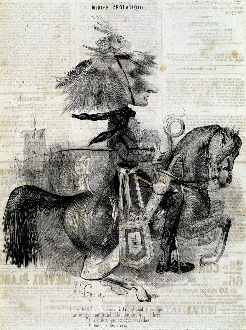 Cartoon by Franz Liszt - in 