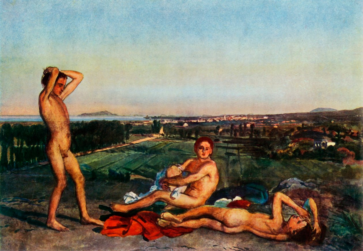 On the beach in the Bay of Naples, 1830s, 1965 by Aleksandr Ivanov