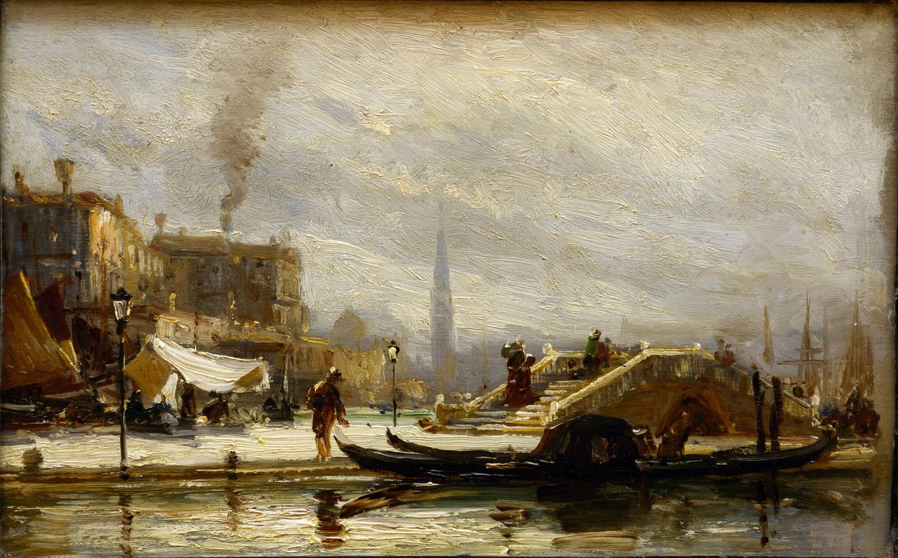 Venice Near the Railroad Station. Noon by Aleksei Petrovich Bogolyubov