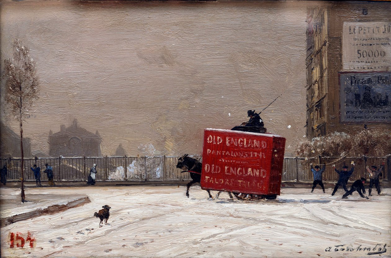 Winter in Paris by Aleksei Petrovich Bogolyubov