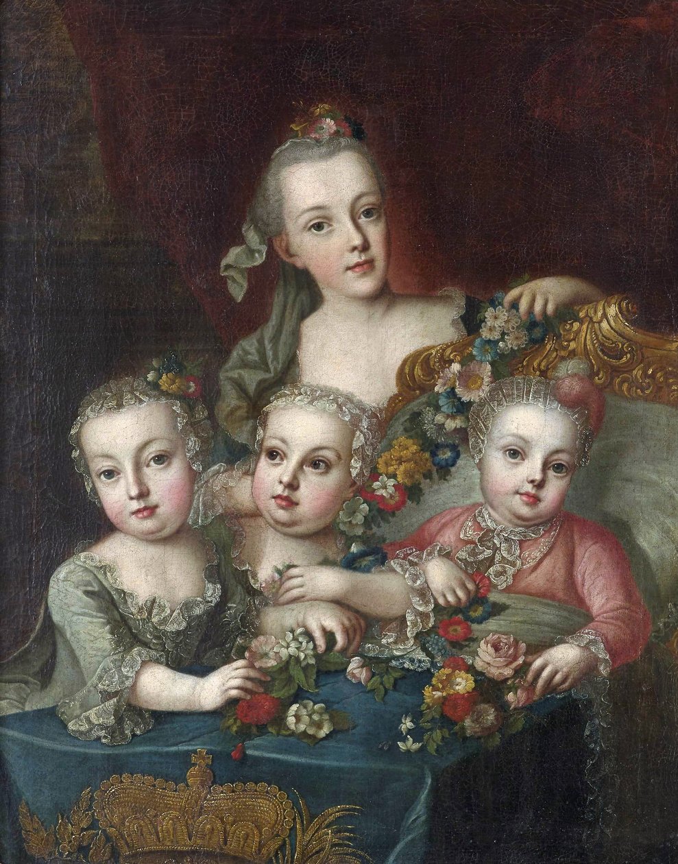 Portrait of the children of the Austrian Empress Maria Theresa by Aleksey Antropov