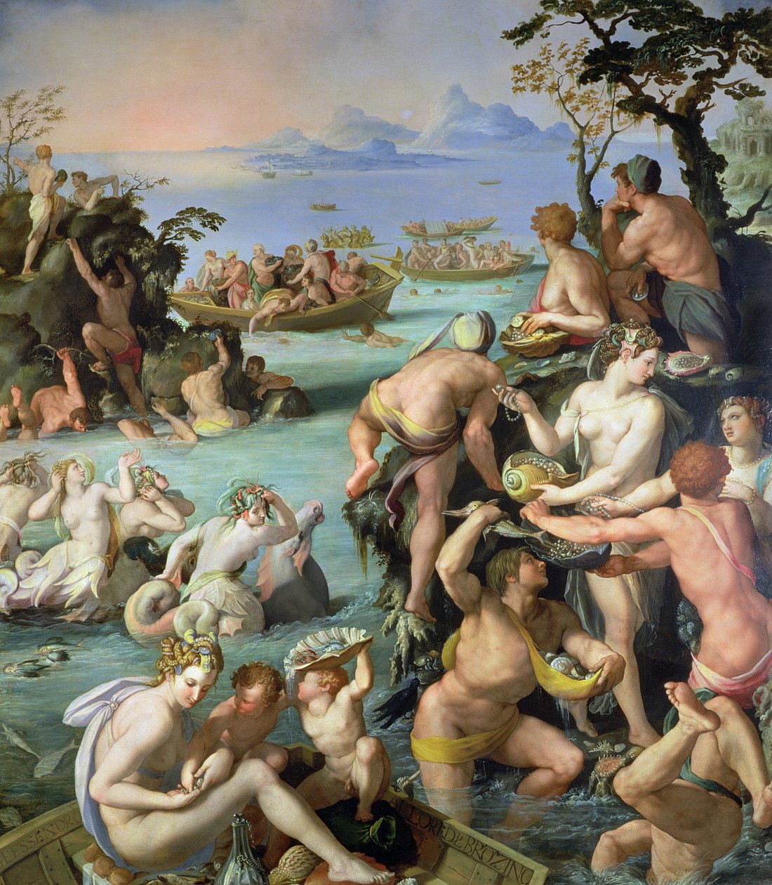 The Pearl Fishers, 1572 by Alessandro Allori