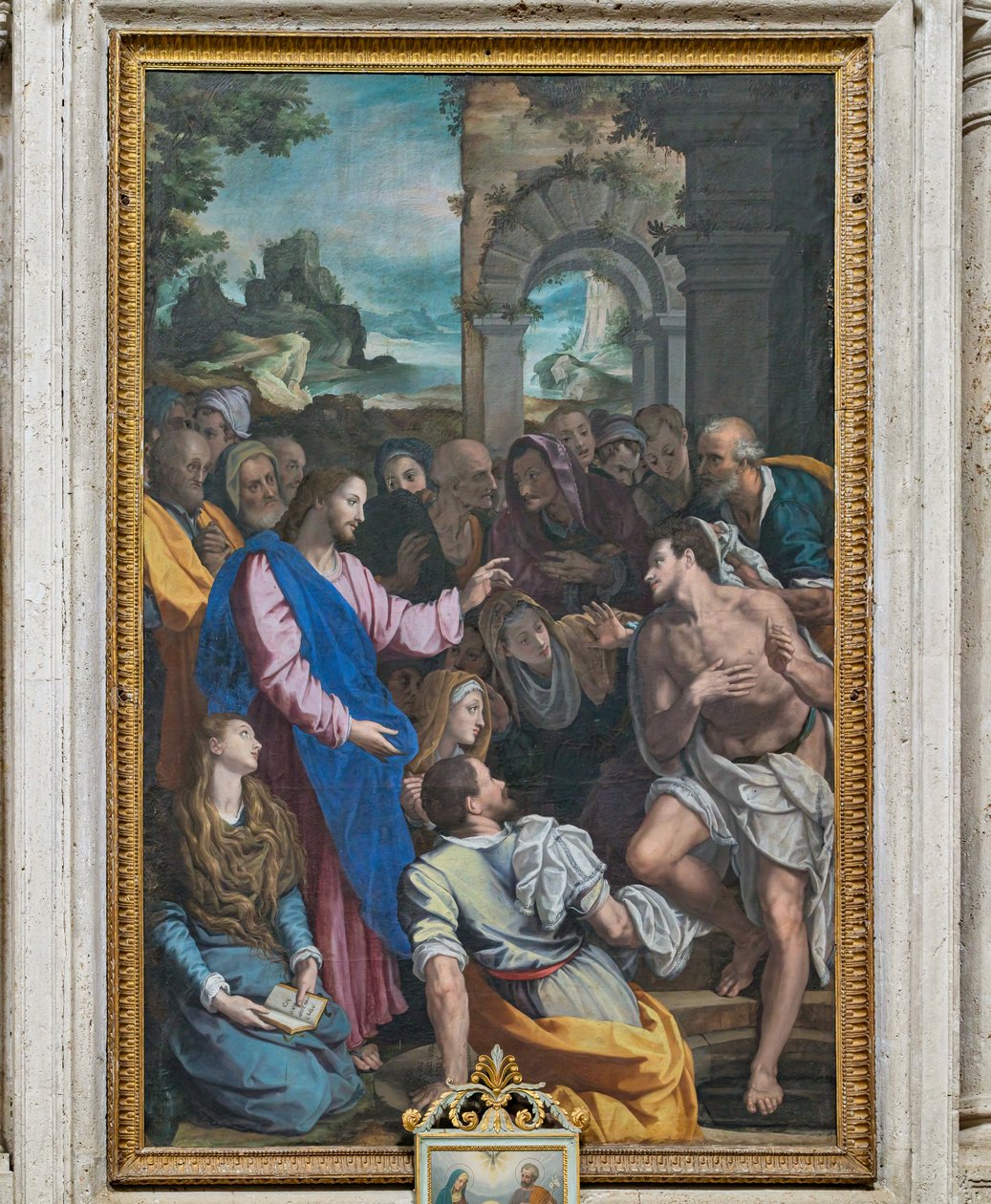 The Resurrection of Lazarus by Alessandro (workshop of) Allori