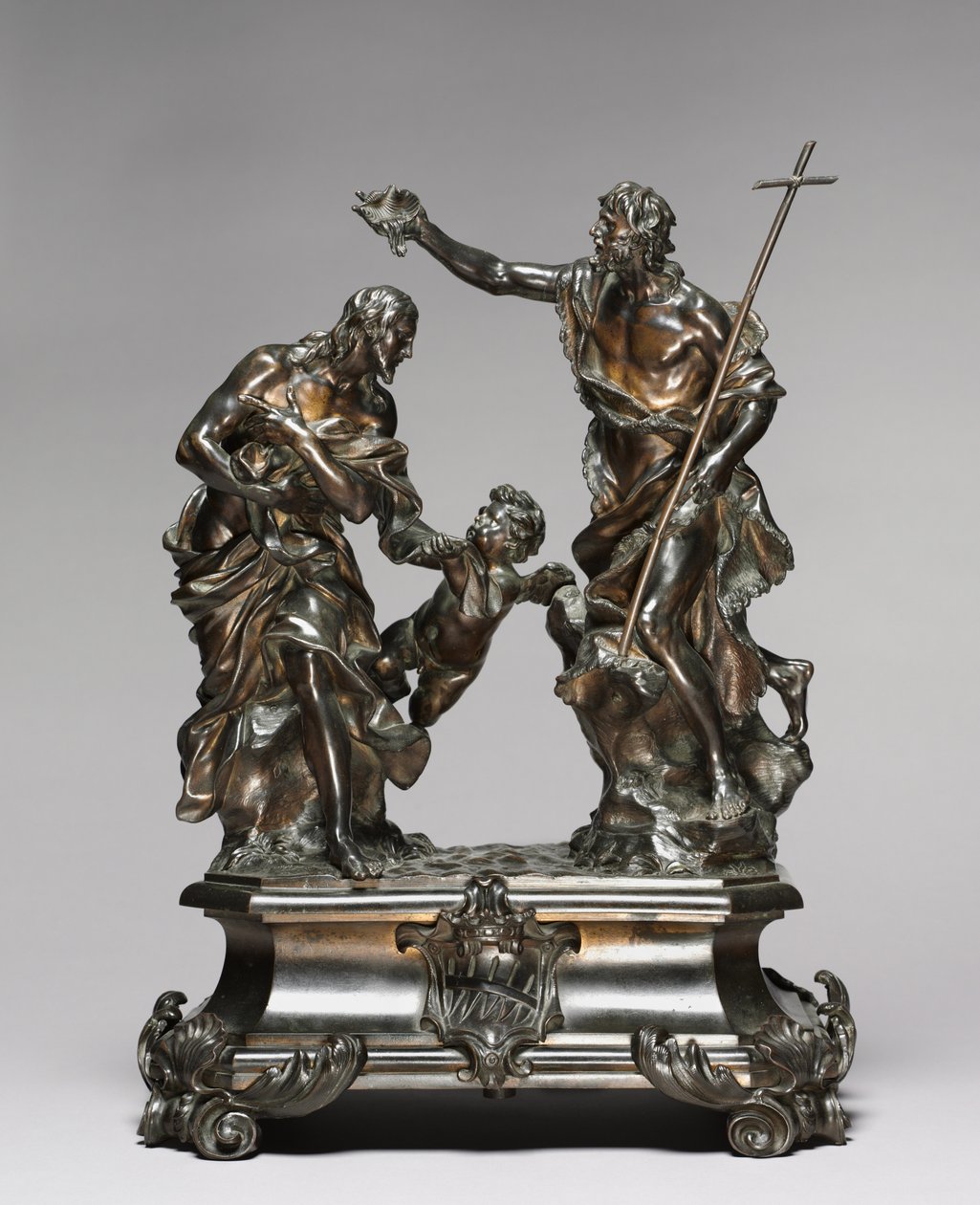 Baptism of Christ, designed 1645-46, probably made 1650-55 by Alessandro Algardi