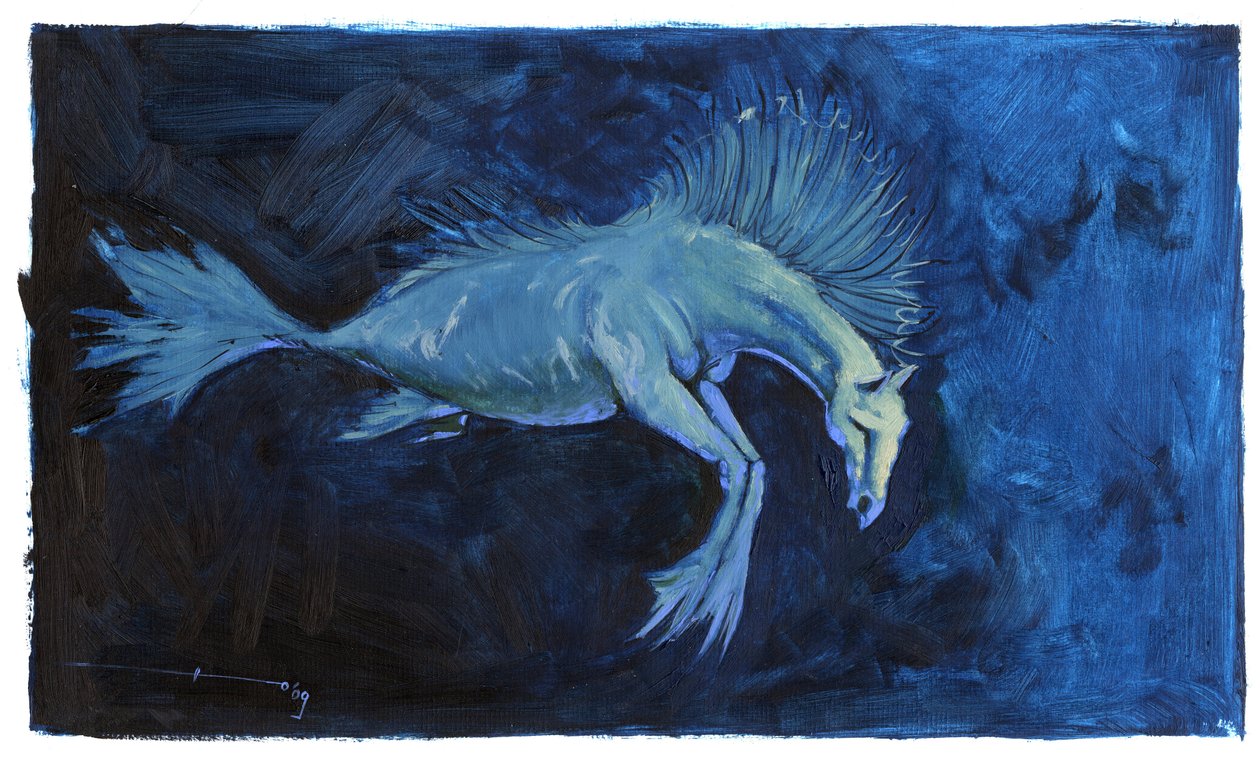 Fabulous Creature: Representation of a Sea Horse or Seahorse by Alessandro Lonati