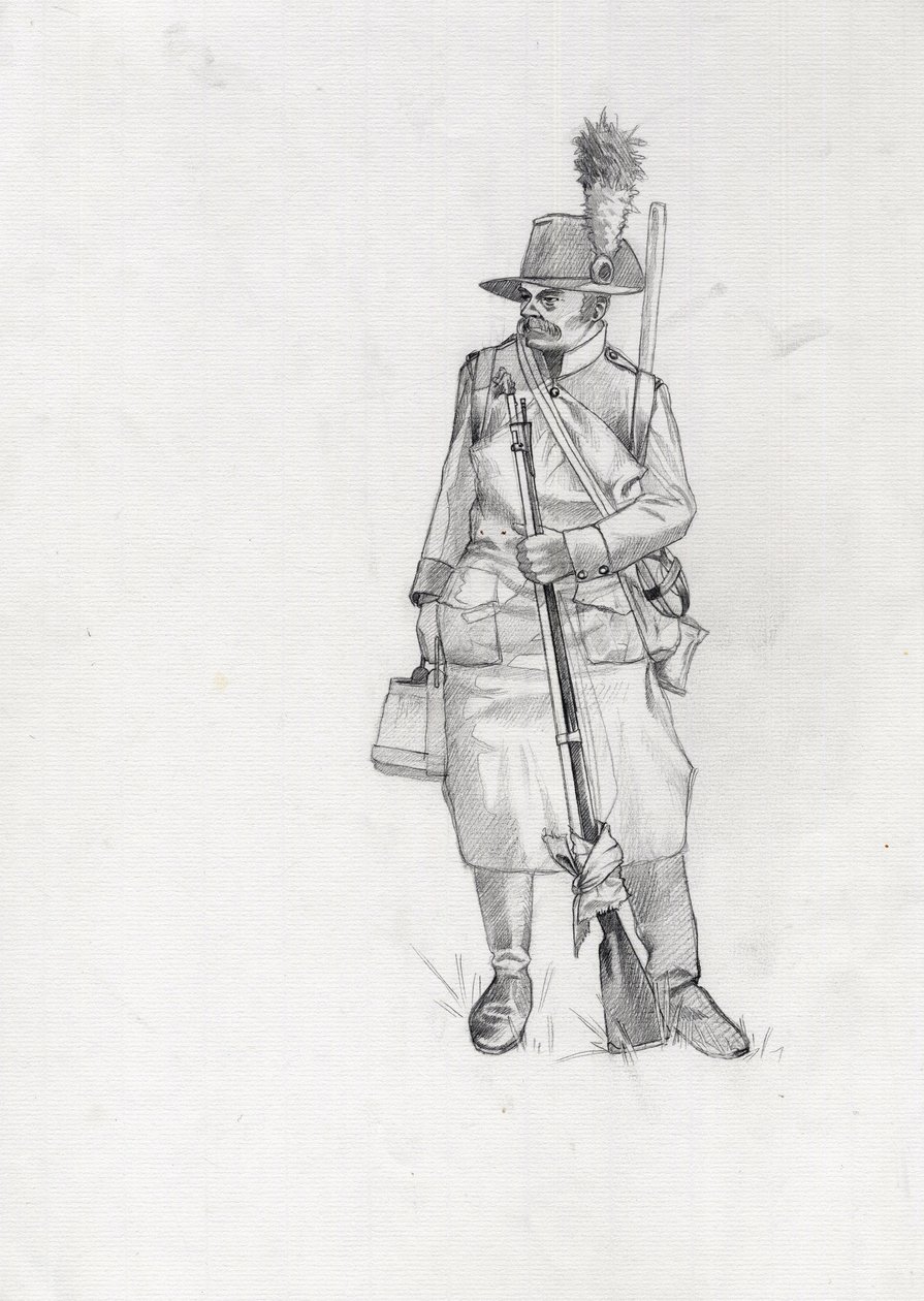 First Empire: soldier of the Austrian-Hungarian army, pioneer sapeur by Alessandro Lonati