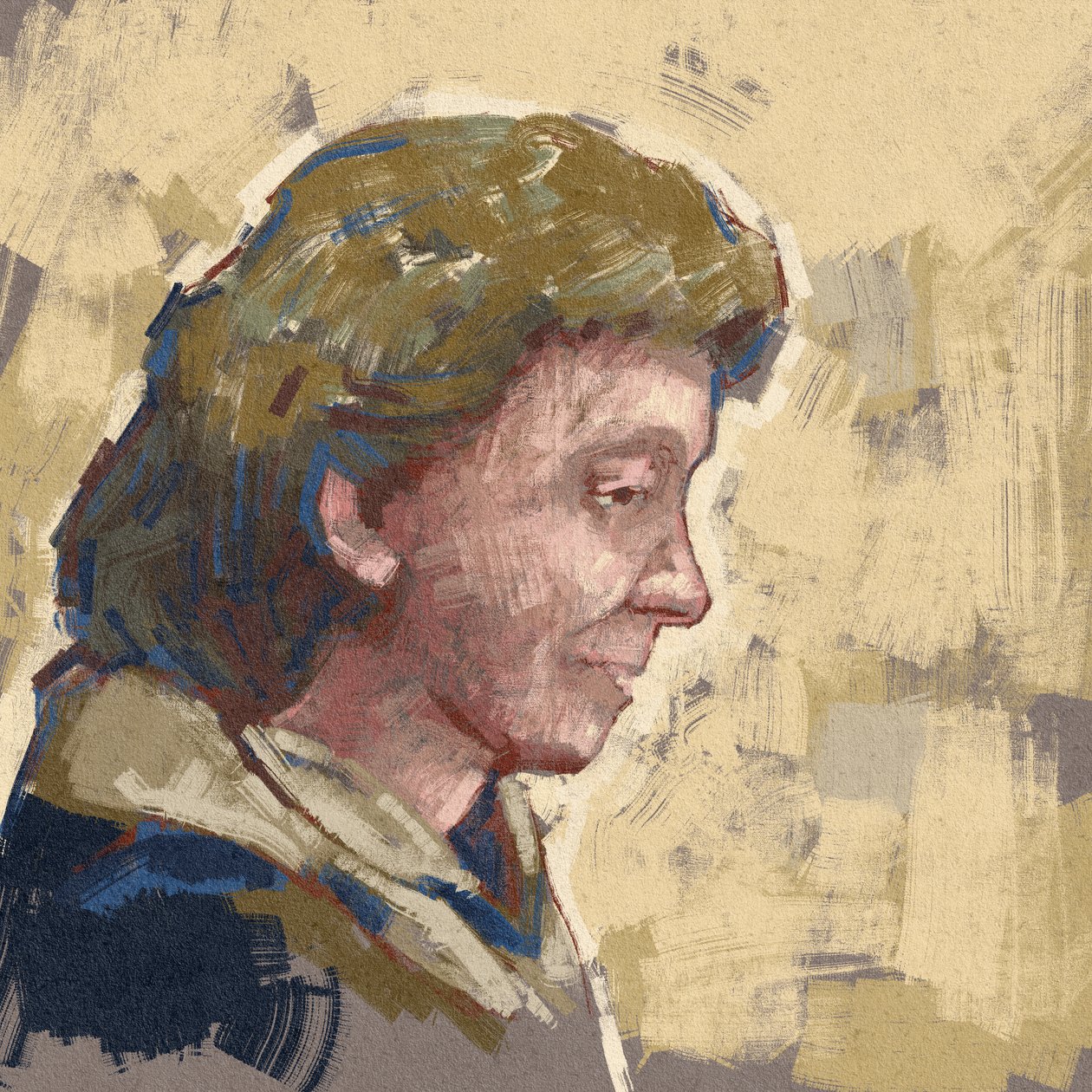 Portrait of scientist Dorothy Mary Crowfoot Hodgkin by Alessandro Lonati