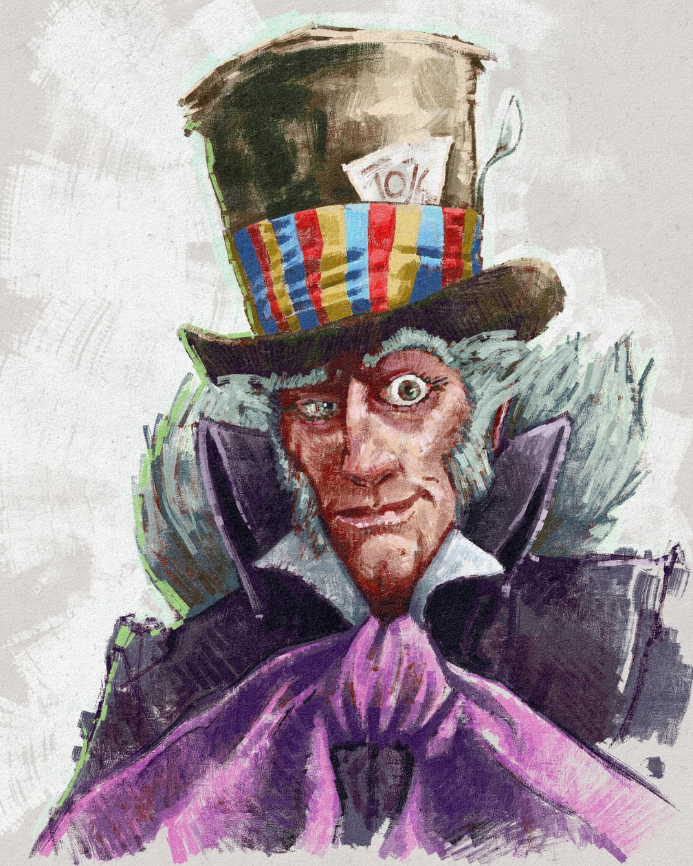 Portrait of the Mad Hatter (illustration)