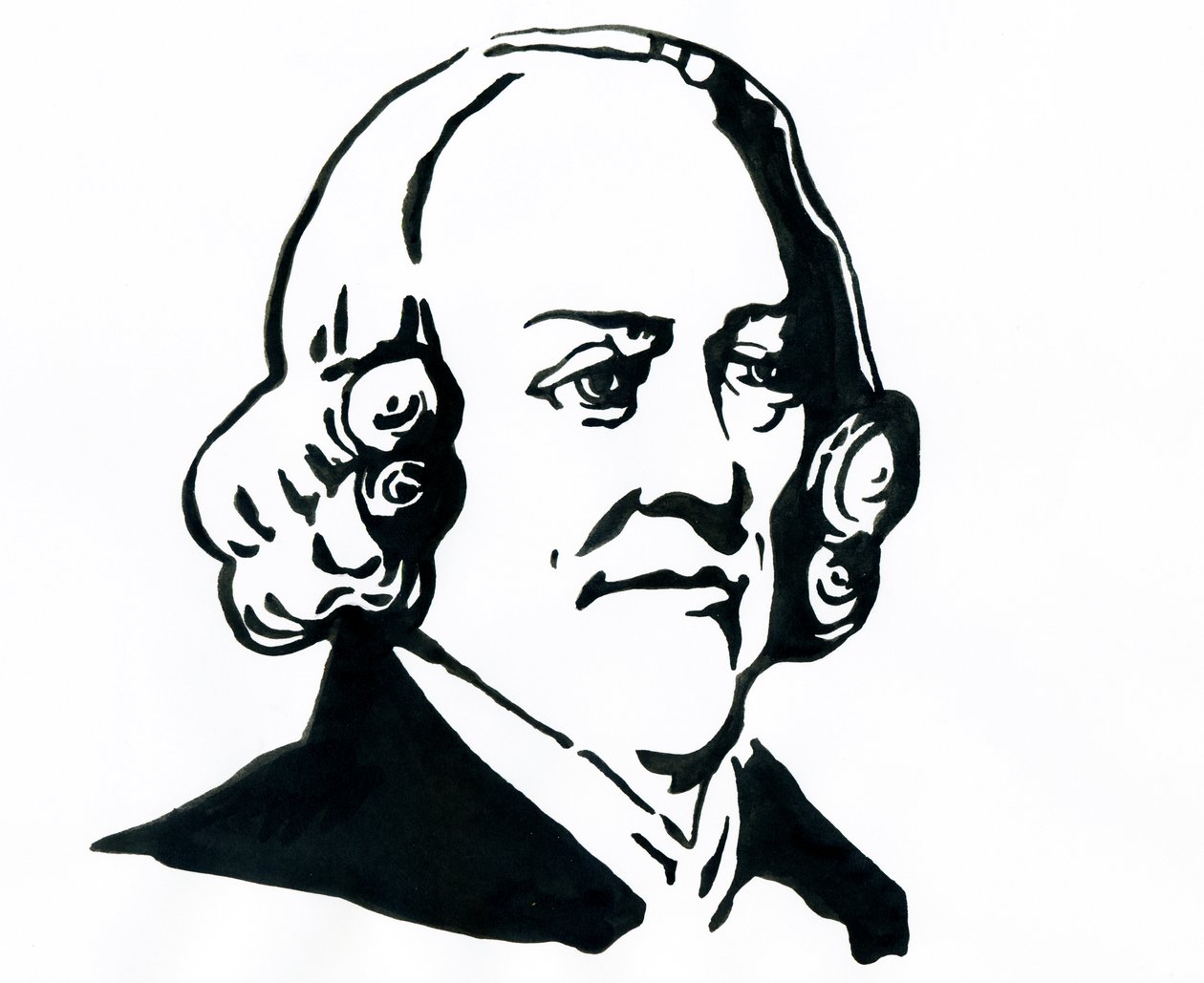 Portrait of Adam Smith by Alessandro Lonati